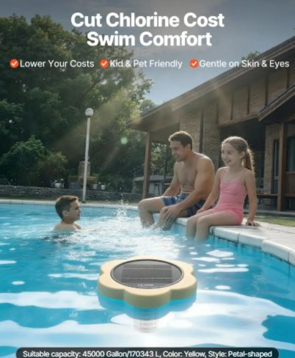 Solar Pool Ionizer, Petal Copper Pool Ionizer Up - Image 2
