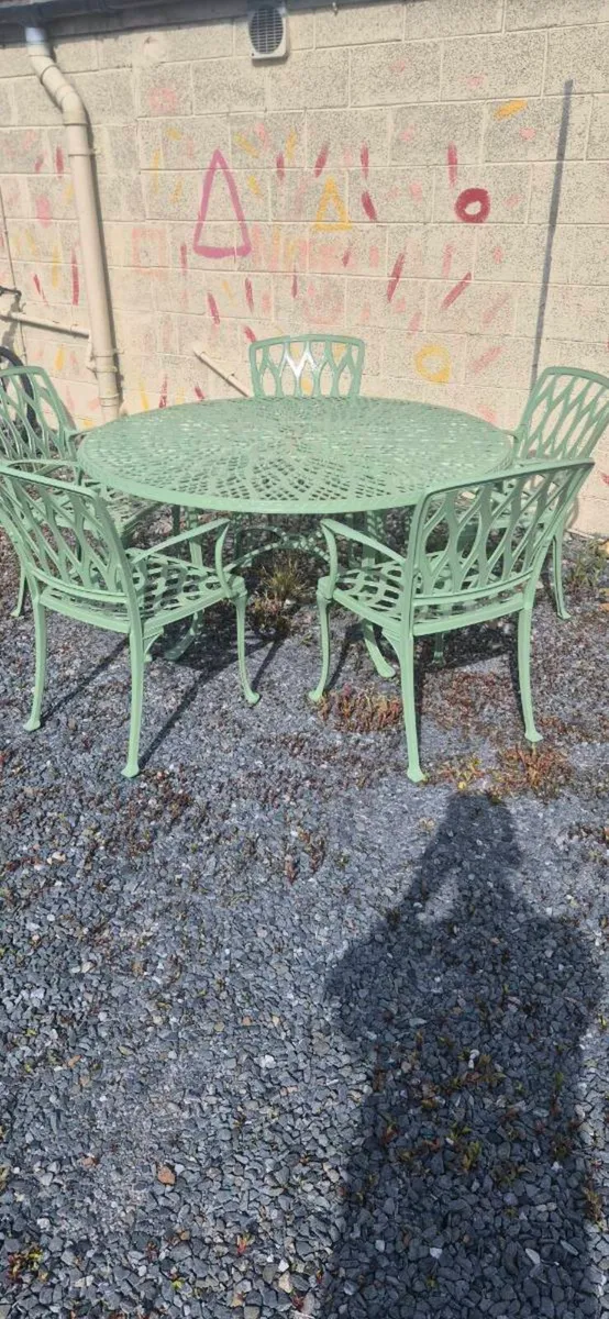 Aluminium chairs table - Image 1