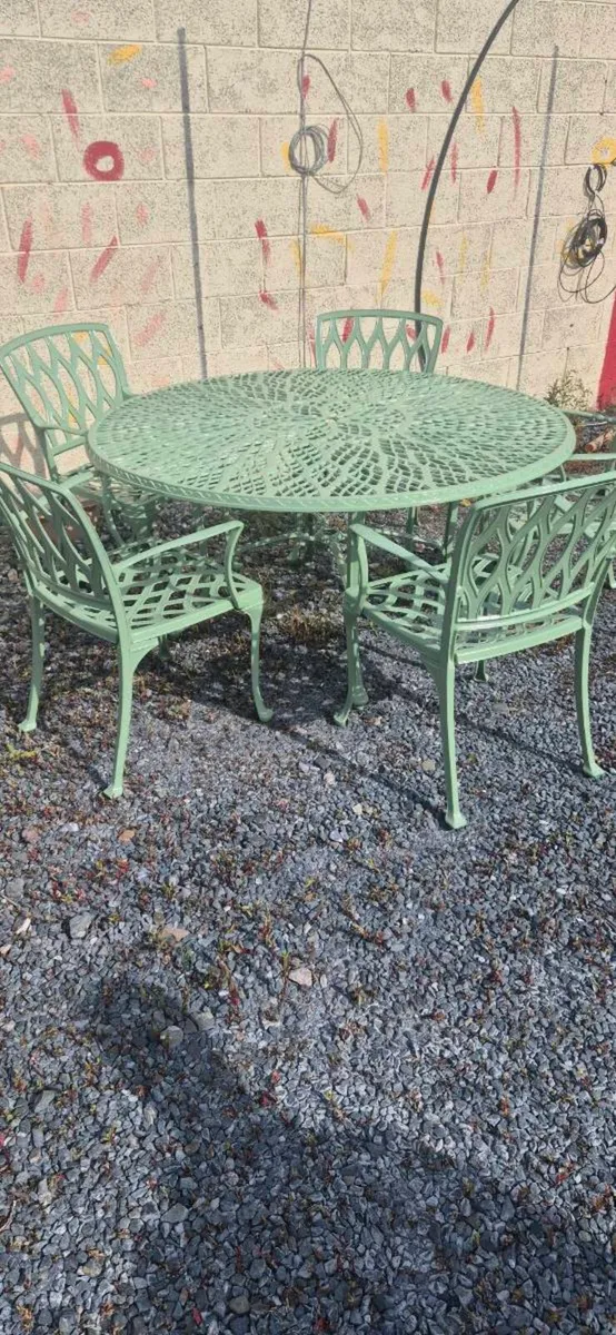 Aluminium chairs table - Image 2