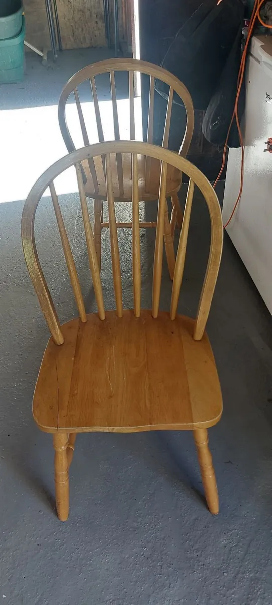 Chairs wooden kitchen - Image 1