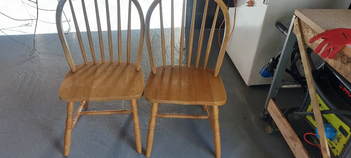 Chairs wooden kitchen - Image 2
