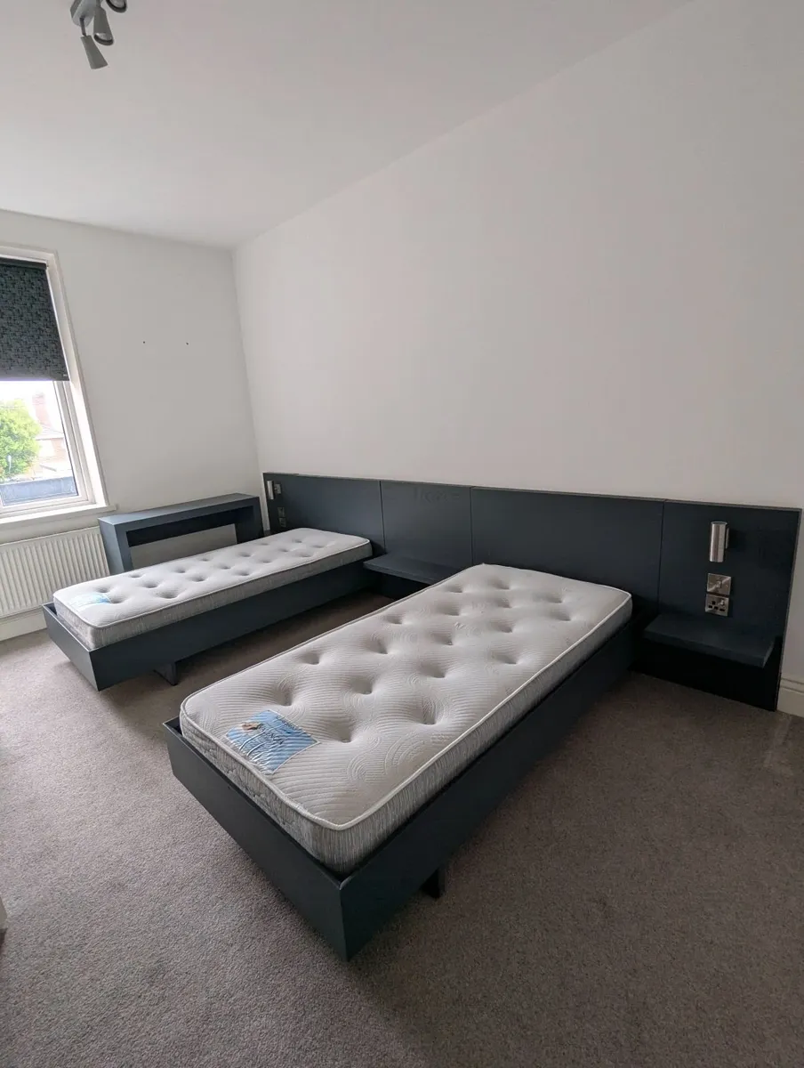 Beds €250 each for frame,side table, headboard - Image 3