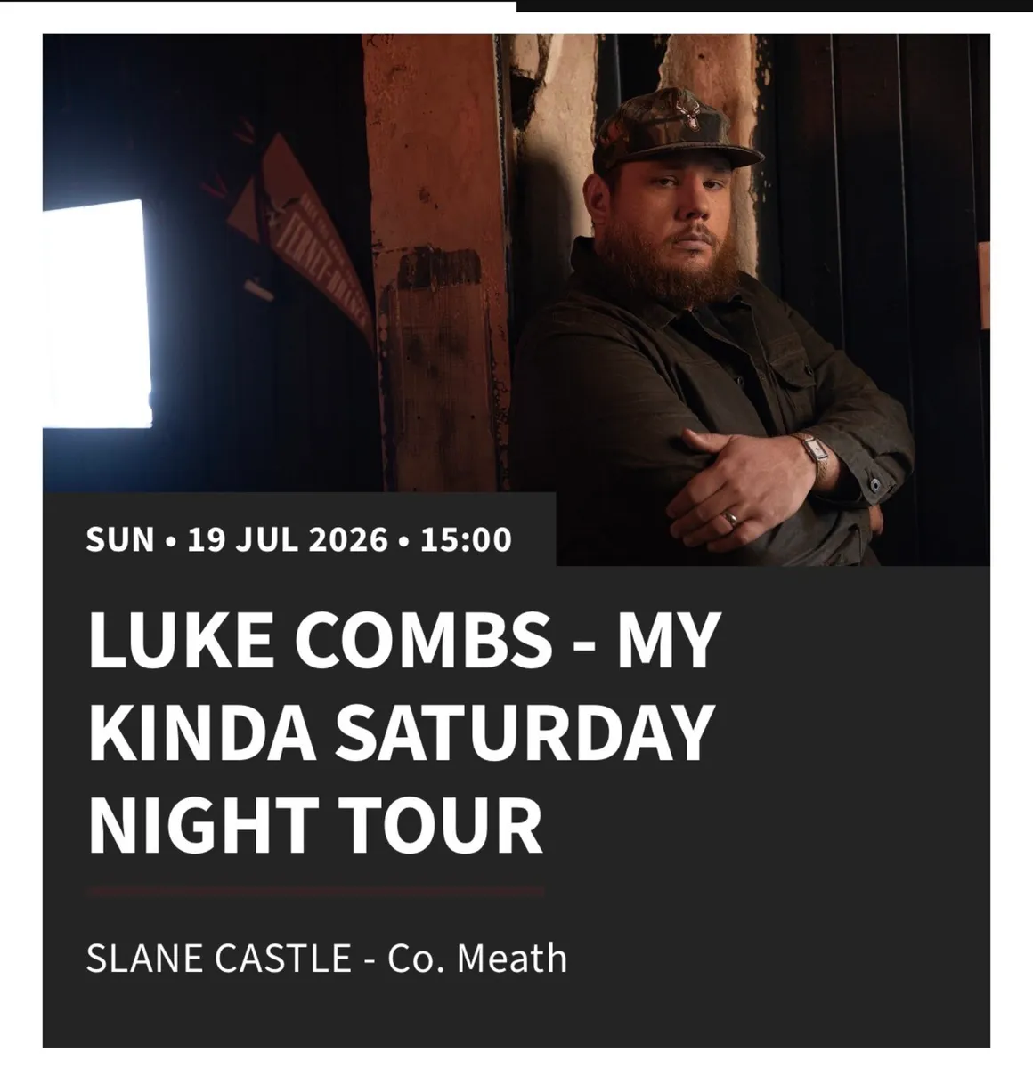 2 Luke Combs Tickets