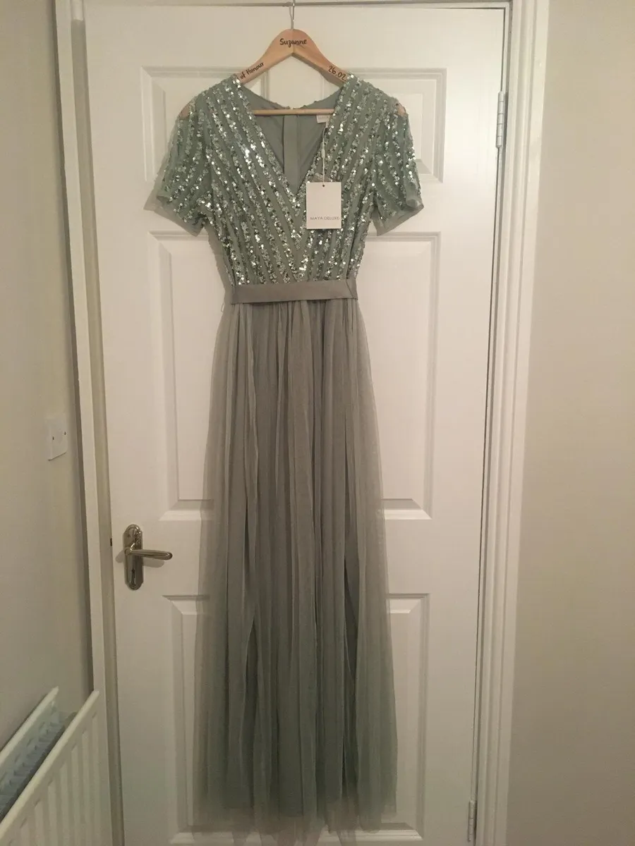 Brand new Bridesmaid Dress size 10 sage green - Image 1