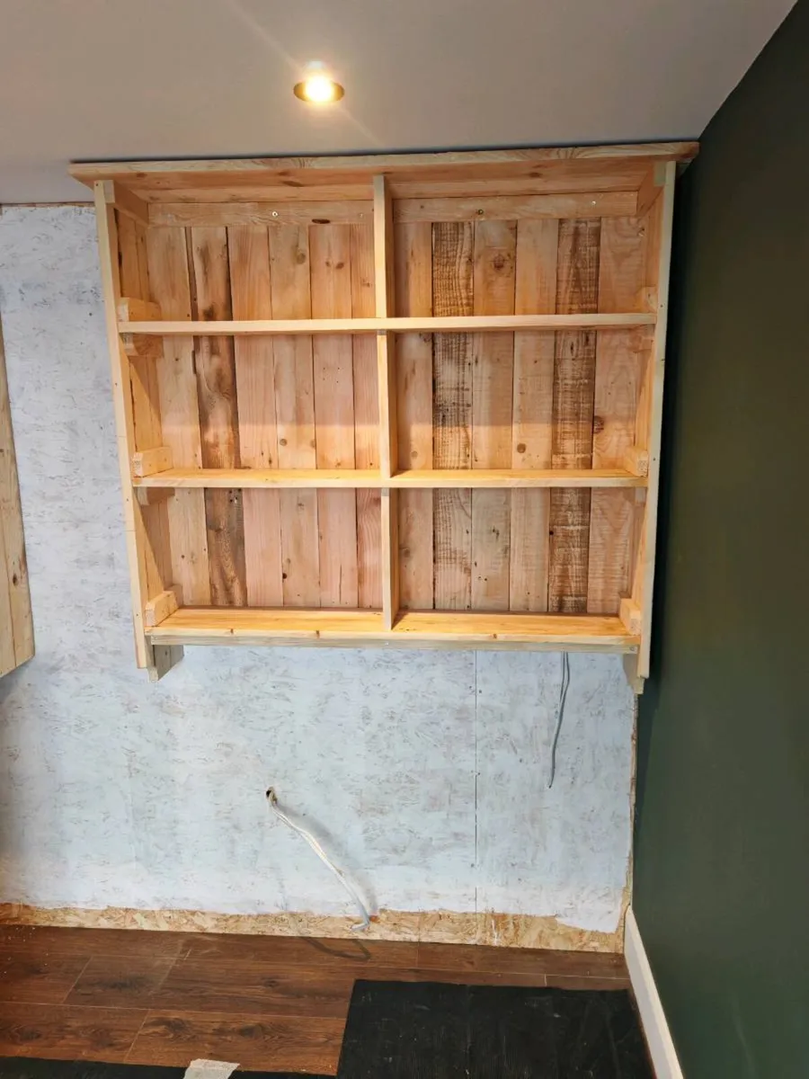 Rustic homebar and shelving - Image 3