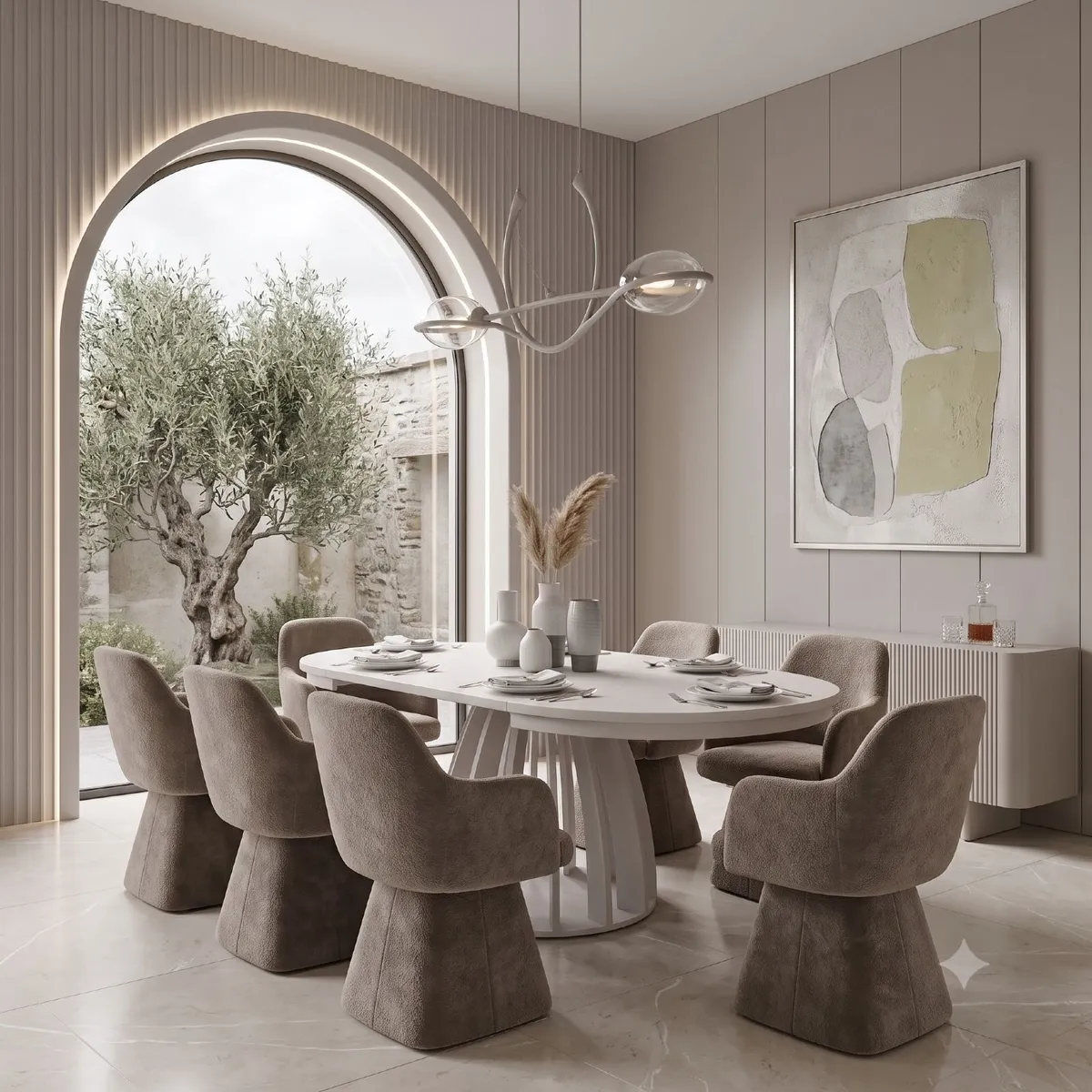 Mils Velvet Lounge Chair - Image 2