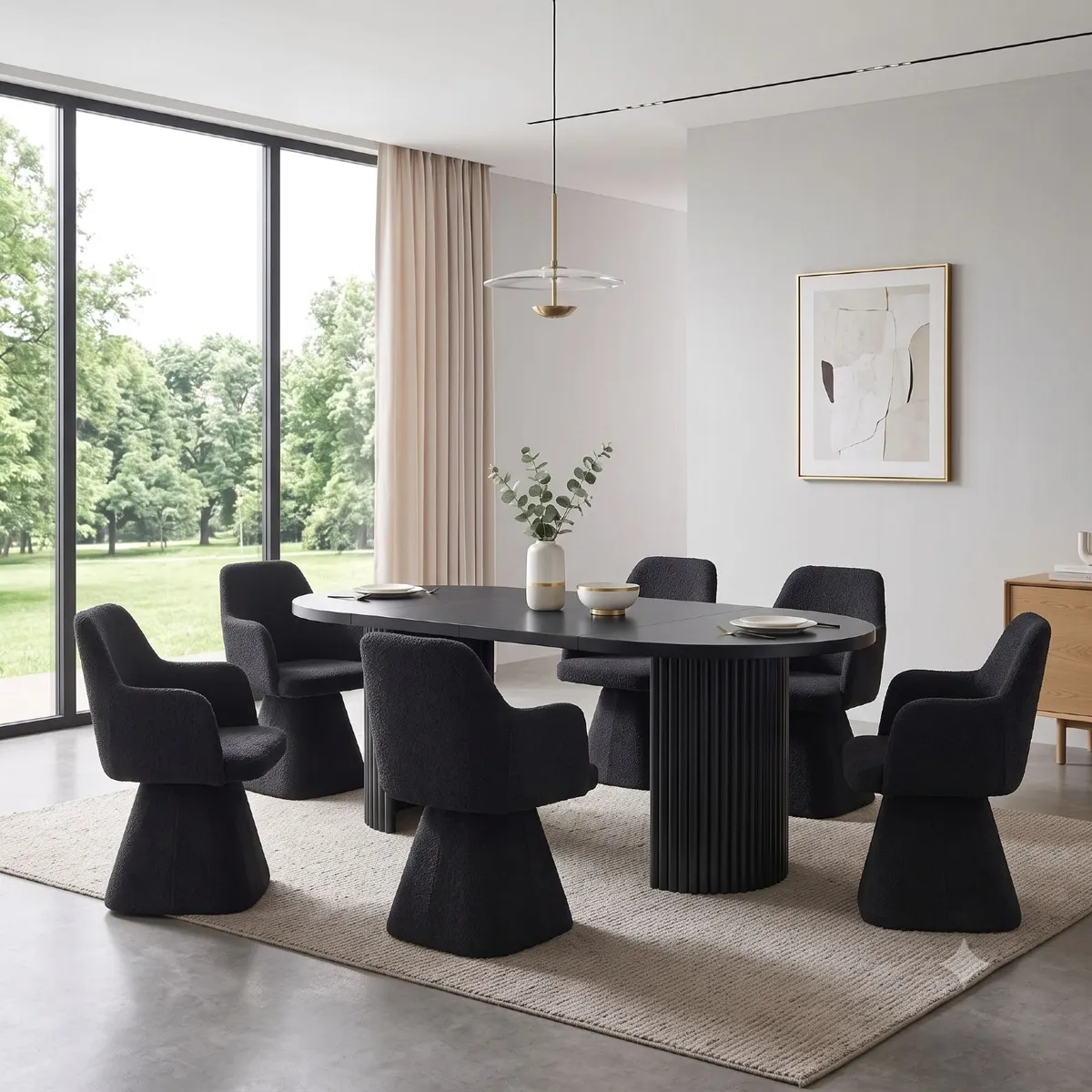 Mils Velvet Lounge Chair - Image 4