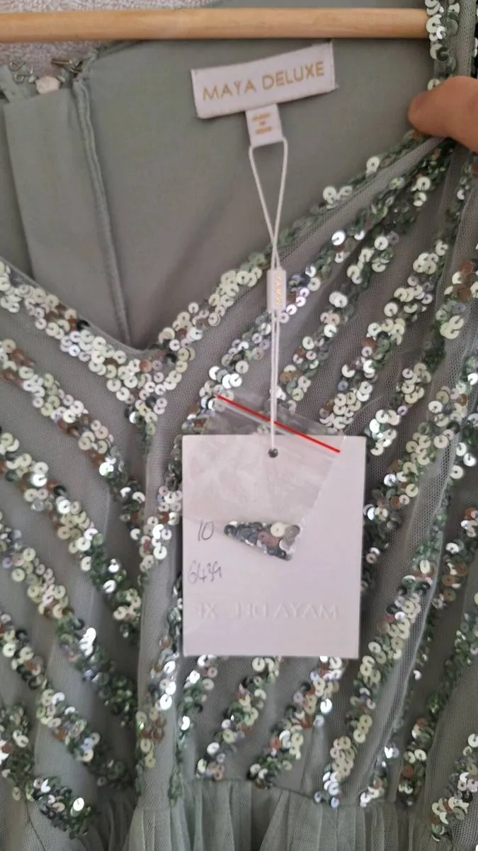 Brand new Bridesmaid Dress size 10 sage green - Image 2