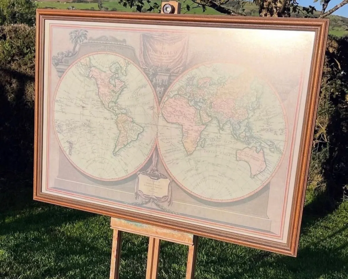 Vintage map of world now only €30