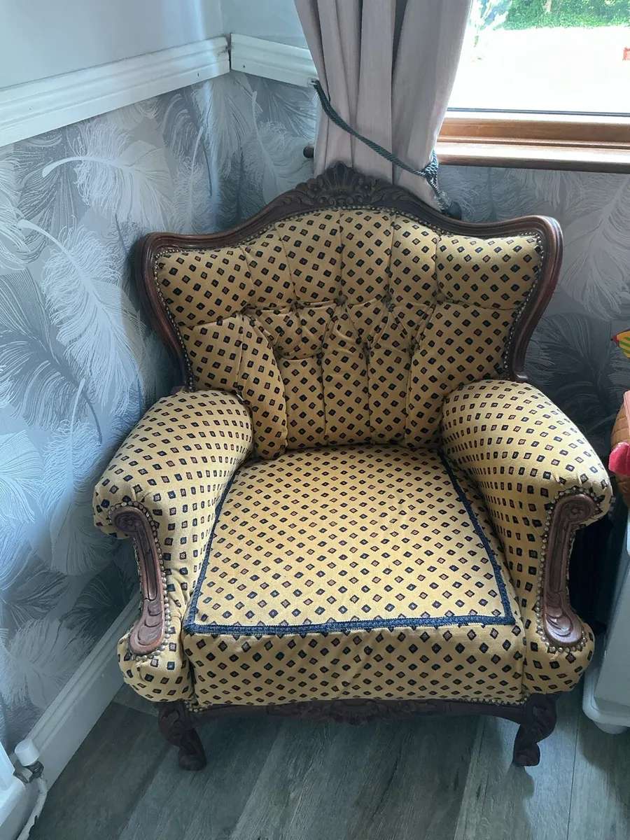 2 antique armchairs - Image 4