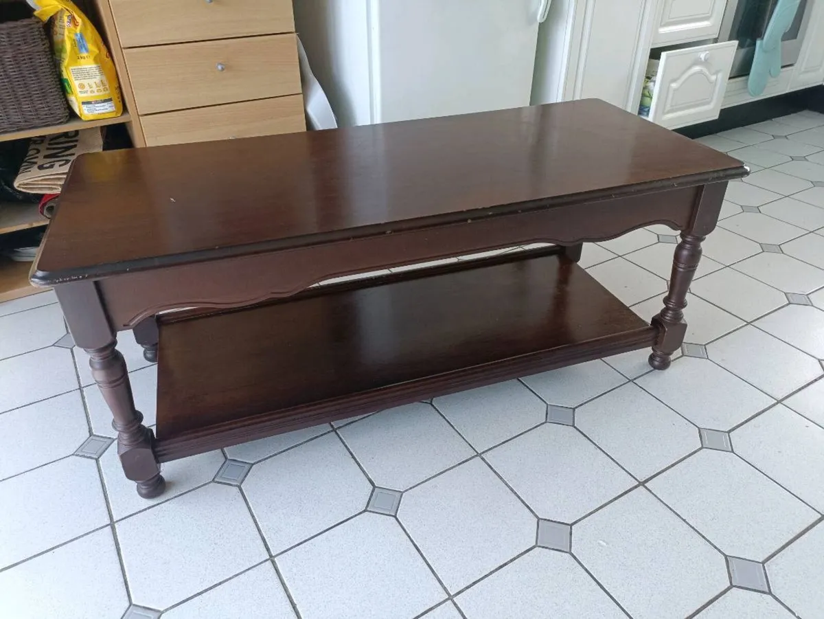 Mahogany coffee table - Image 2