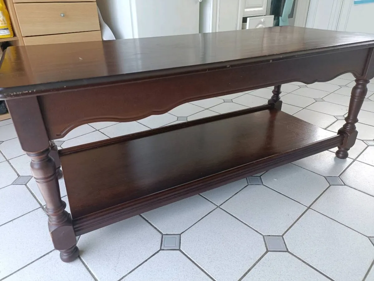 Mahogany coffee table - Image 3