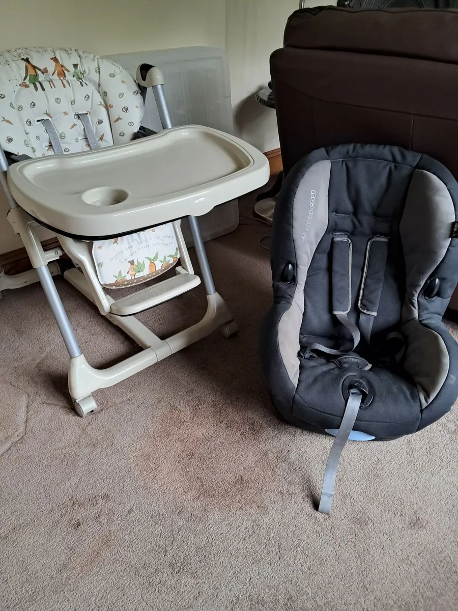 Children's high chair and car seat - Image 2