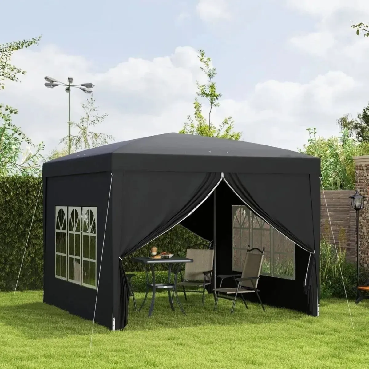 Gazebo 3x3m Waterproof Canopy with Bag - Image 1