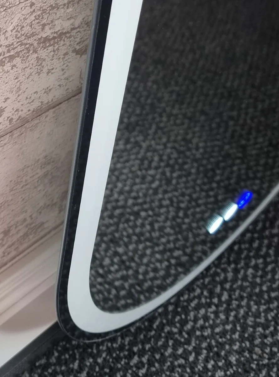 LED Bathroom Mirror 50x80cm Oval Fog Free Music - Image 4