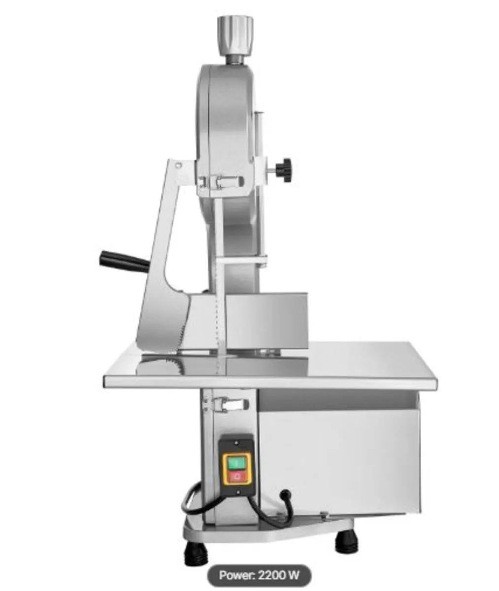 Commercial Electric Meat Bandsaw, 1800W Stainless - Image 4