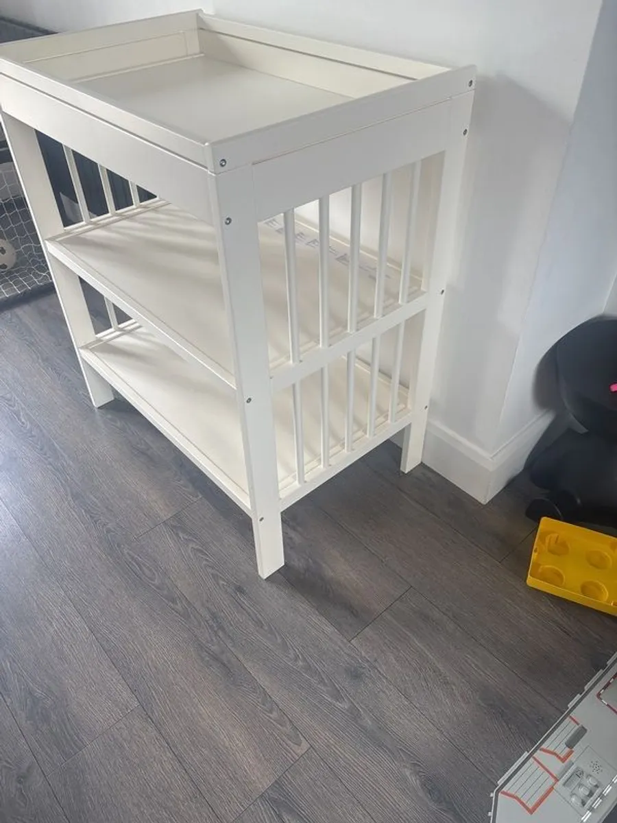 Baby changing/storage unit (like new) - Image 1