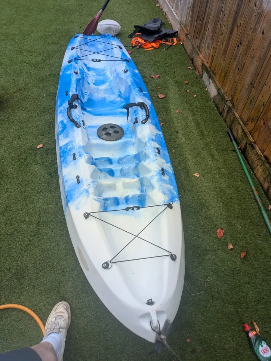 Single Sit-On-Top Kayak – 260cm – Paddle, Seat & B - Image 2