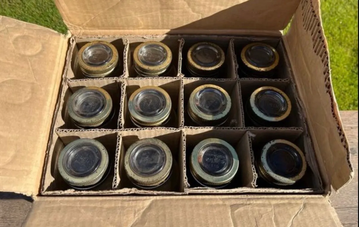 1952 2lb Kilner Preserve Jars full box of 12 - Image 3