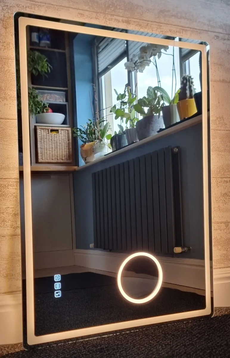 LED Bathroom Mirror Speakers Antifog 70x100cm - Image 4