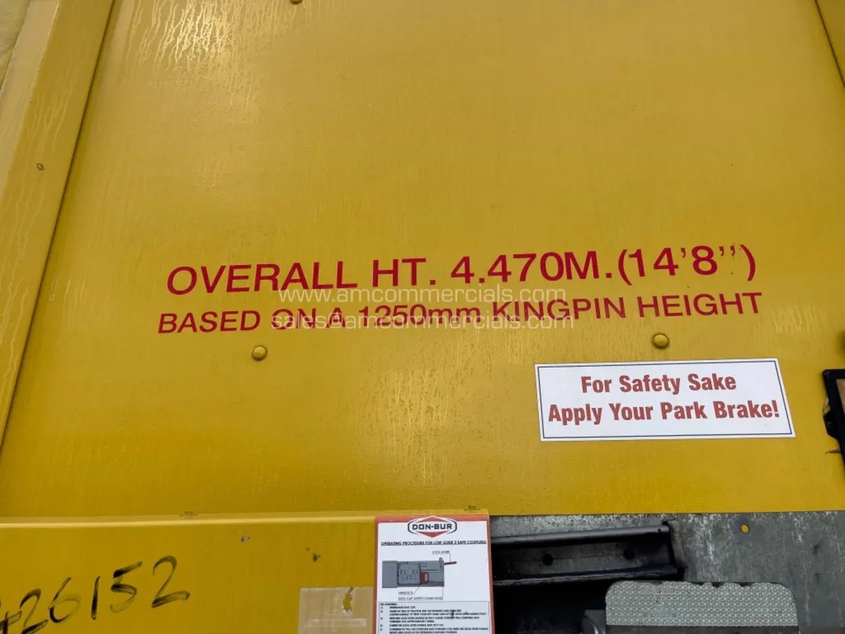 2016 DON-BUR CURTAIN SIDE TRI AXLE TRAILER - Image 4