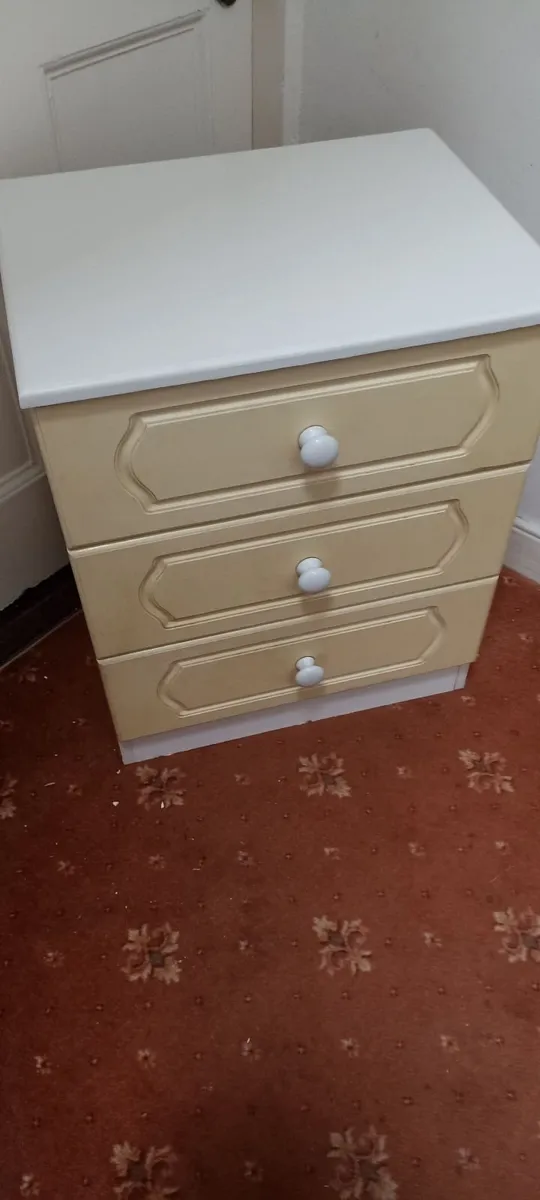 Pair of Non Matching Bed Side Cabinetsp - Image 1