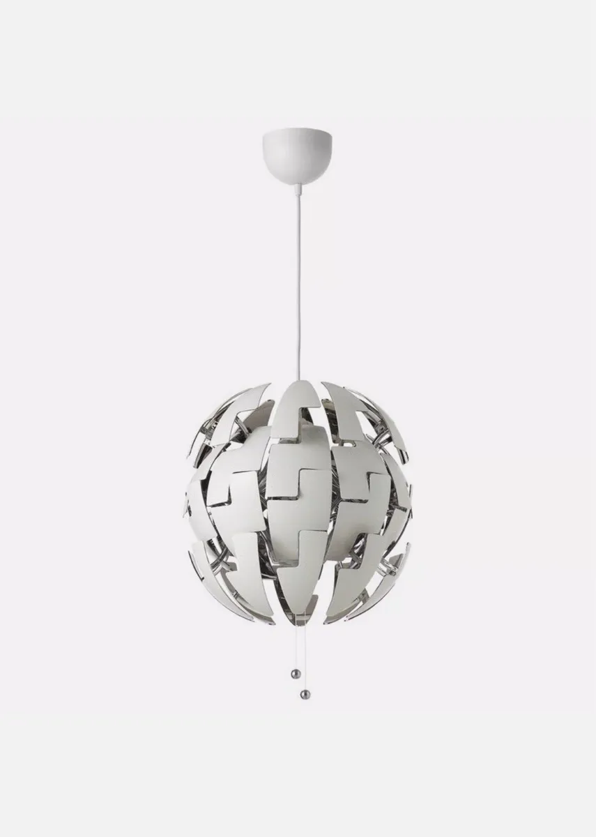 IKEA PS2014 Pendant lamp, white/silver color, 35cm - Image 4