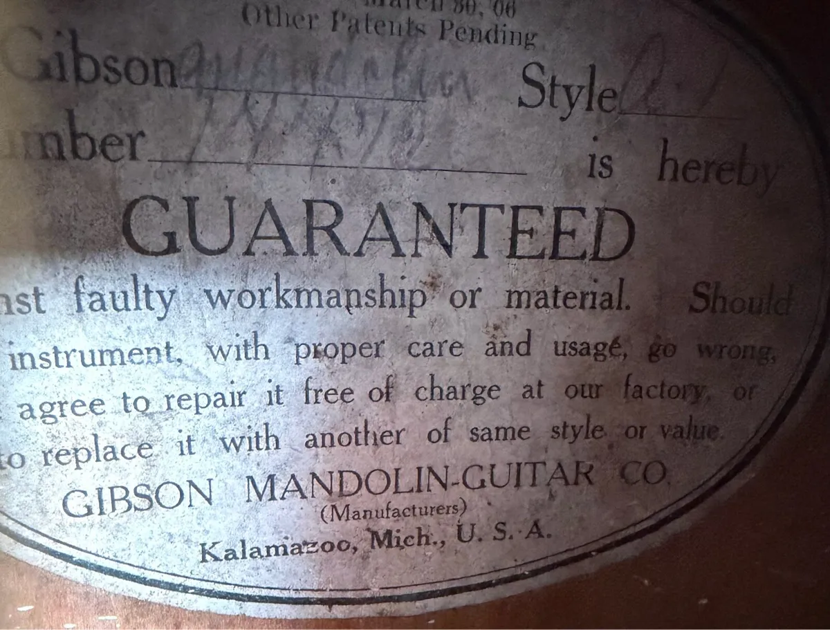 Gibson A1 Mandolin - Image 3