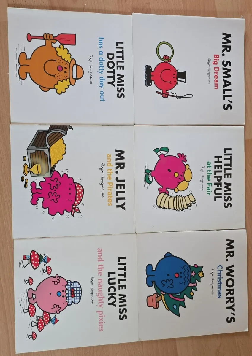 Mr Men Large Paperback Books 21x23cm. Any 4 x 10 e - Image 1