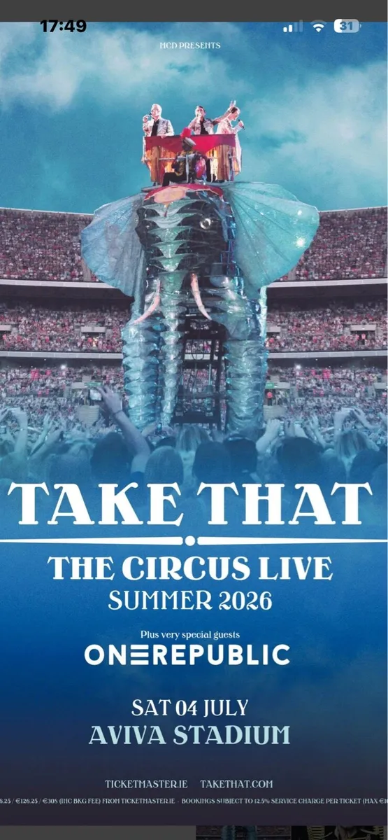 Take that tickets