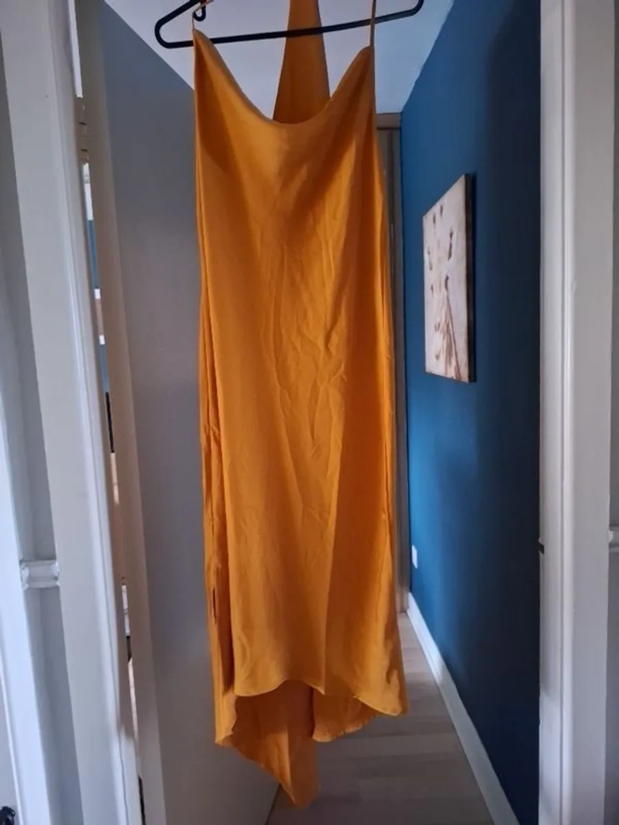 womens golden yellow dress - Image 1
