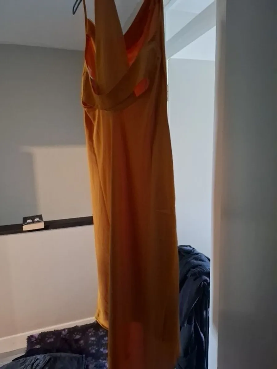 womens golden yellow dress - Image 2