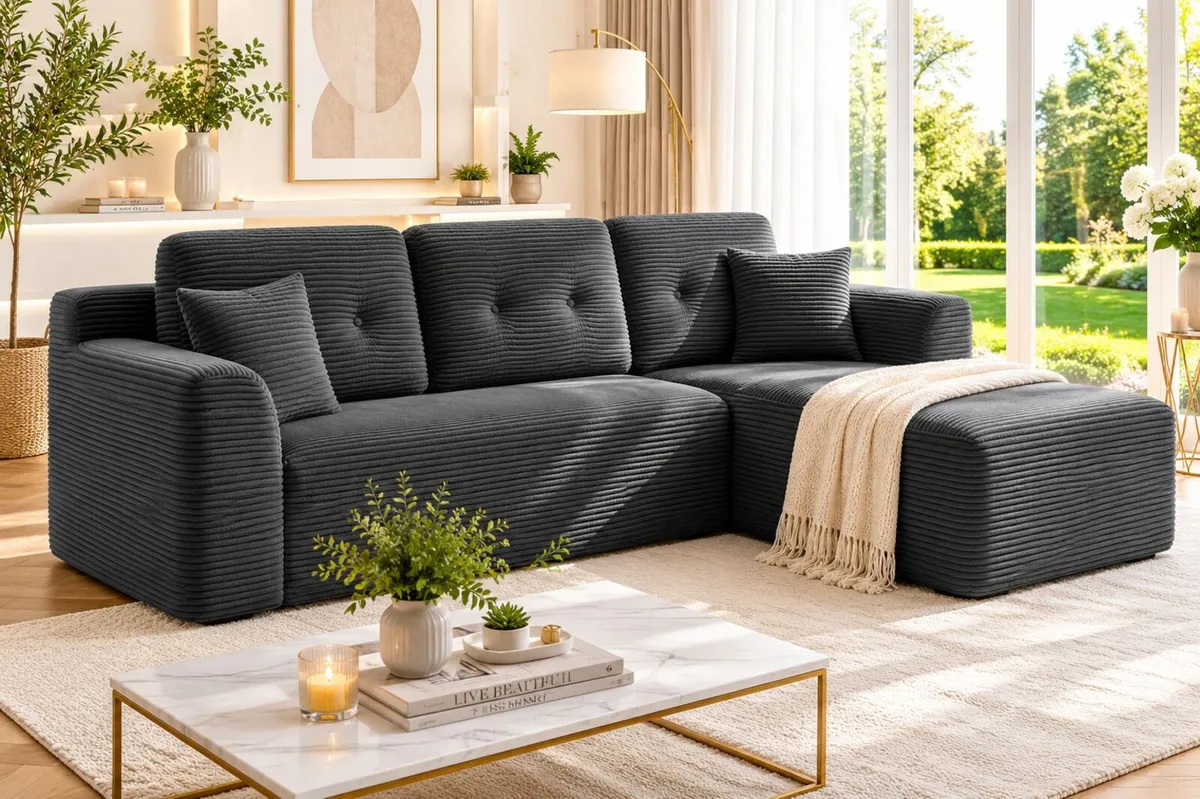 Premium Modular Corner Sofa with Chaise Longue Sla - Image 1