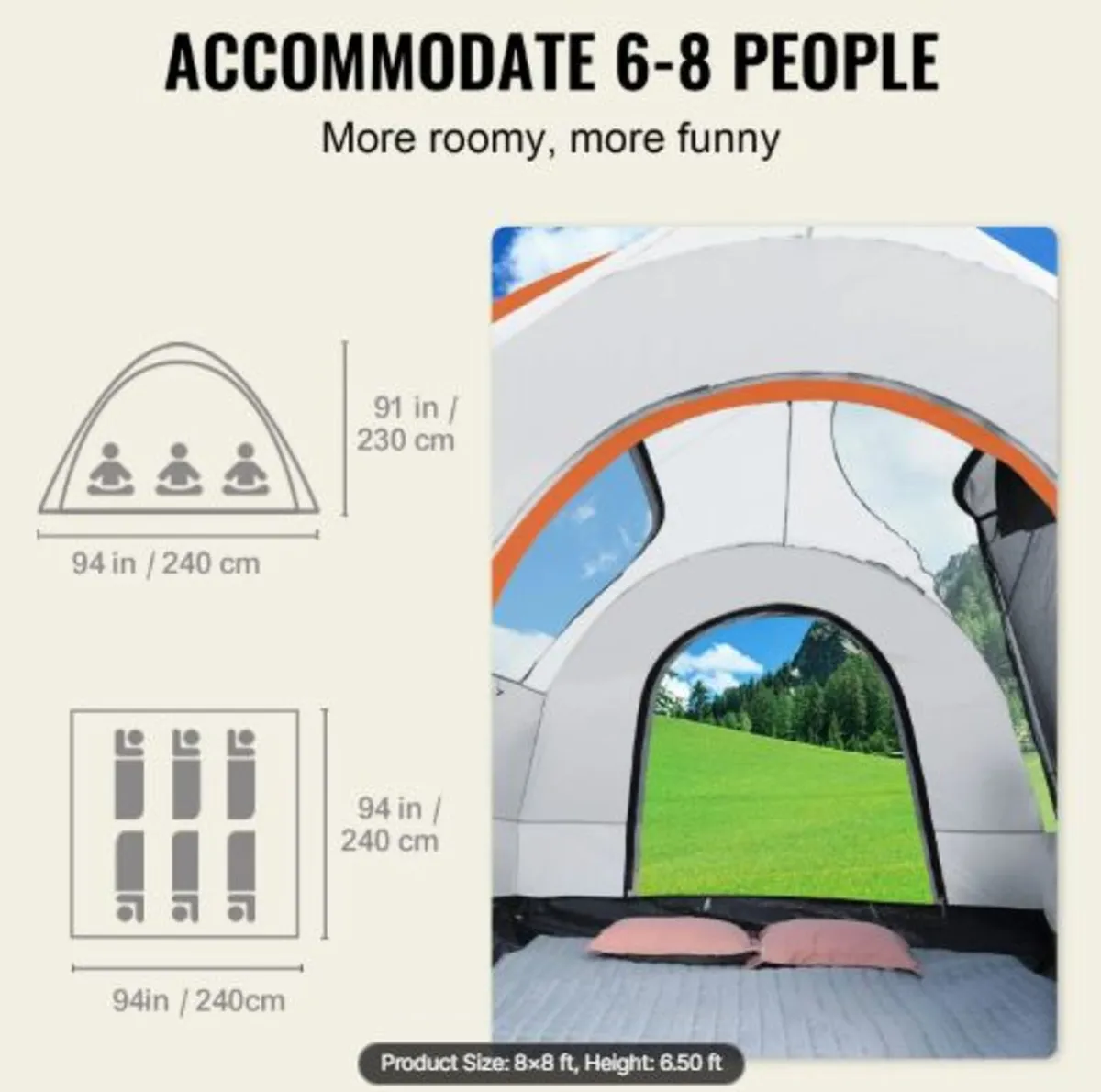SUV Camping Tent, 8'-8' SUV Tent Attachment - Image 4