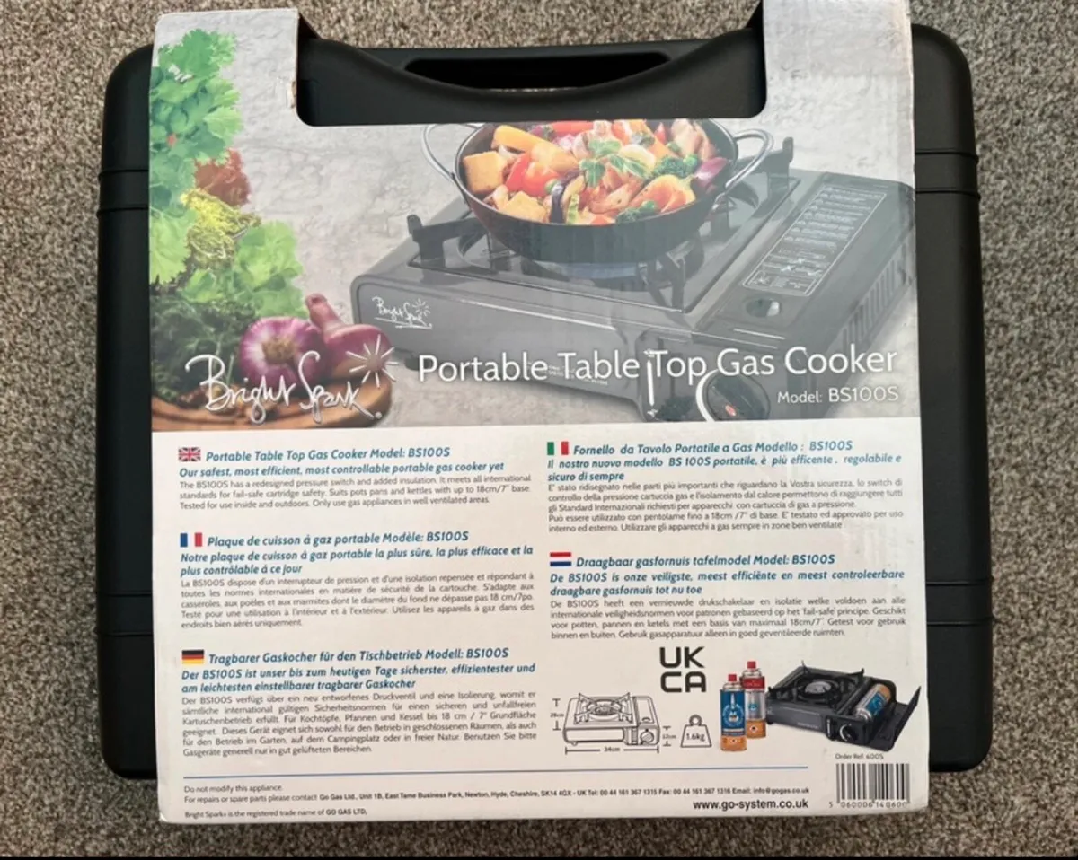 NEW Bright Spark Table Top Gas Cooker - Image 2