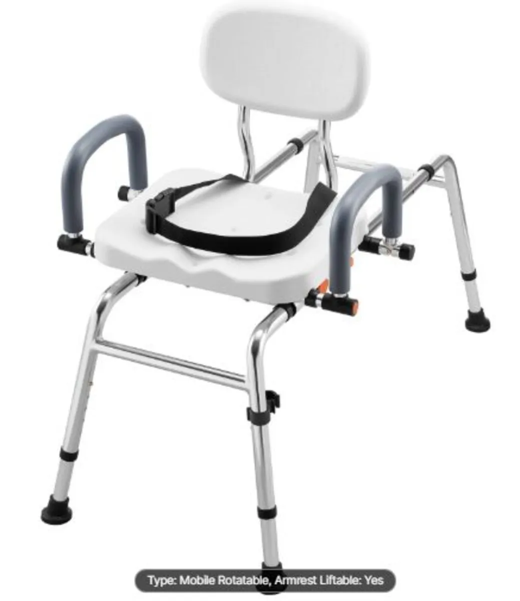 Sliding Shower Chair, 180 kg Tub Transfer Bench - Image 4
