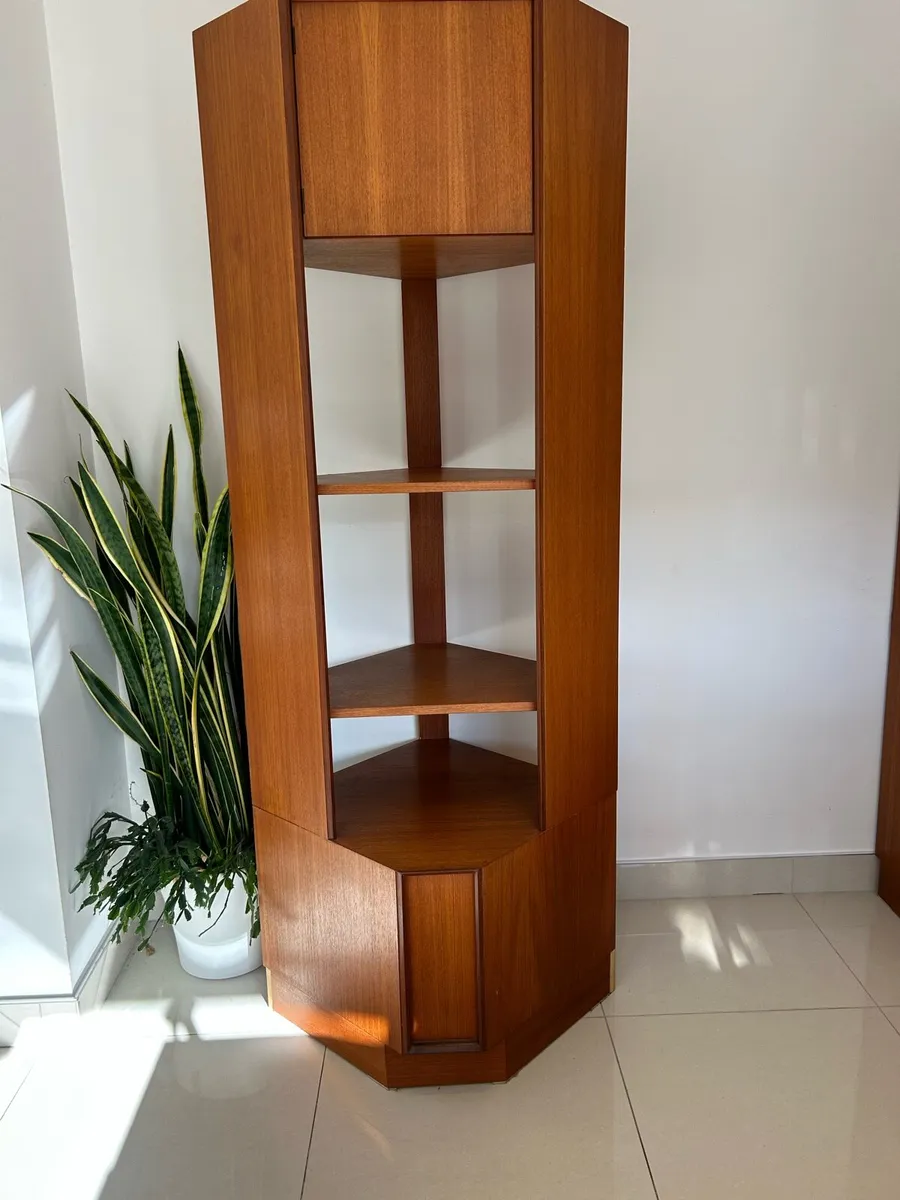 G Plan Teak wall display cabinet retro vintage - Image 1