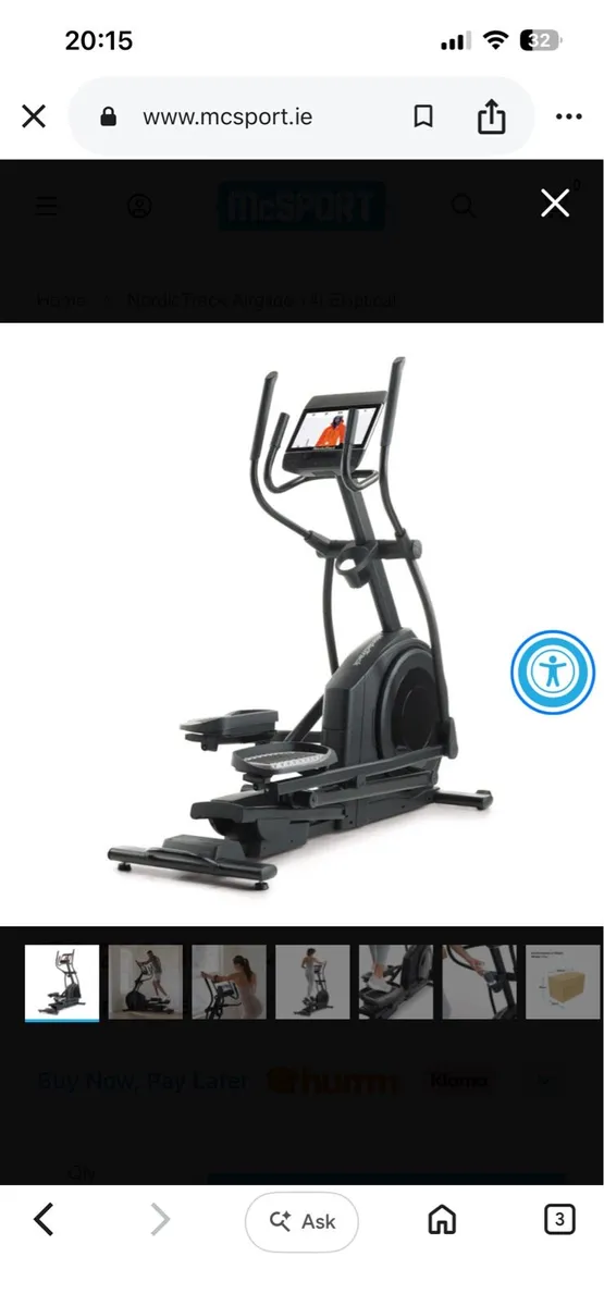 NordicTrack Airglide 14i Elliptical - Image 1