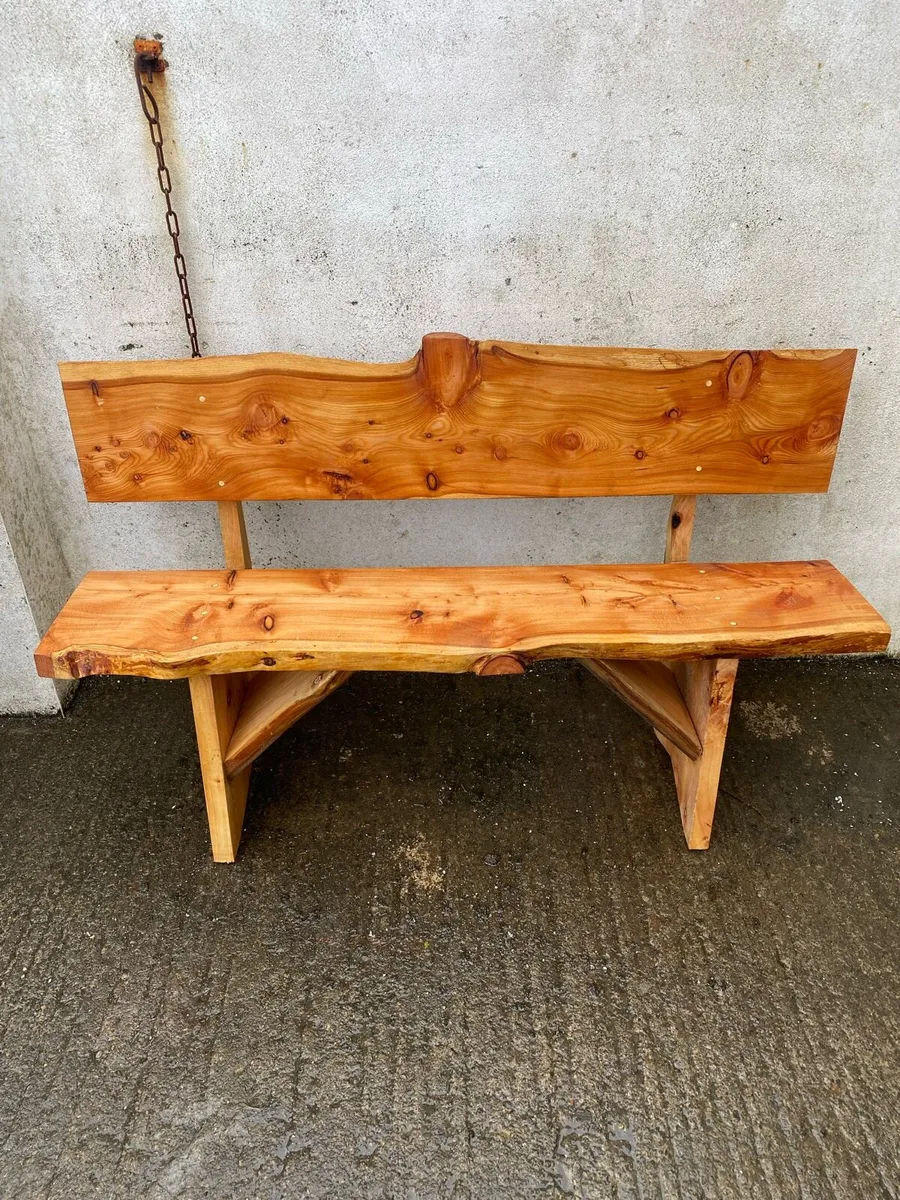 Live edge garden seat - Image 3