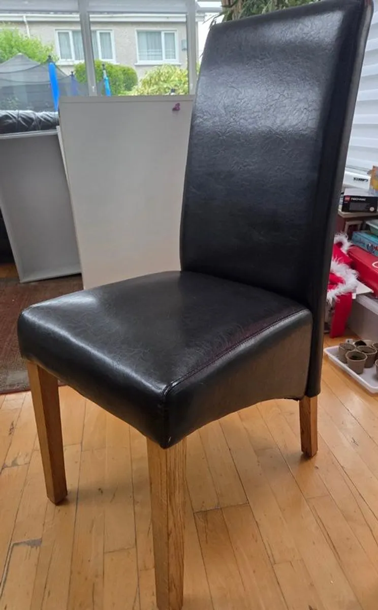 Dining Room Chairs - leather - Image 2