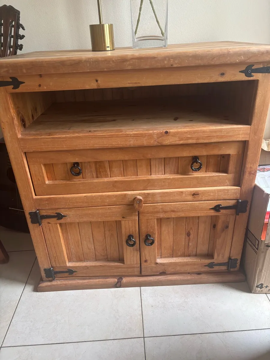 Tv unit solid wood pine - Image 2