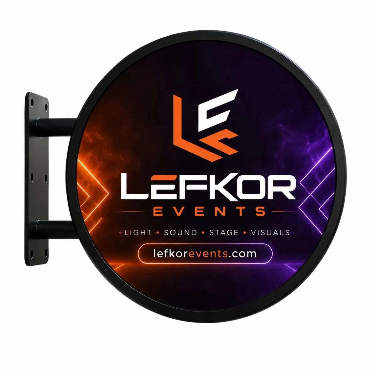 Outdoor Round Double Sided LED Display Sign P2.5 - Image 1