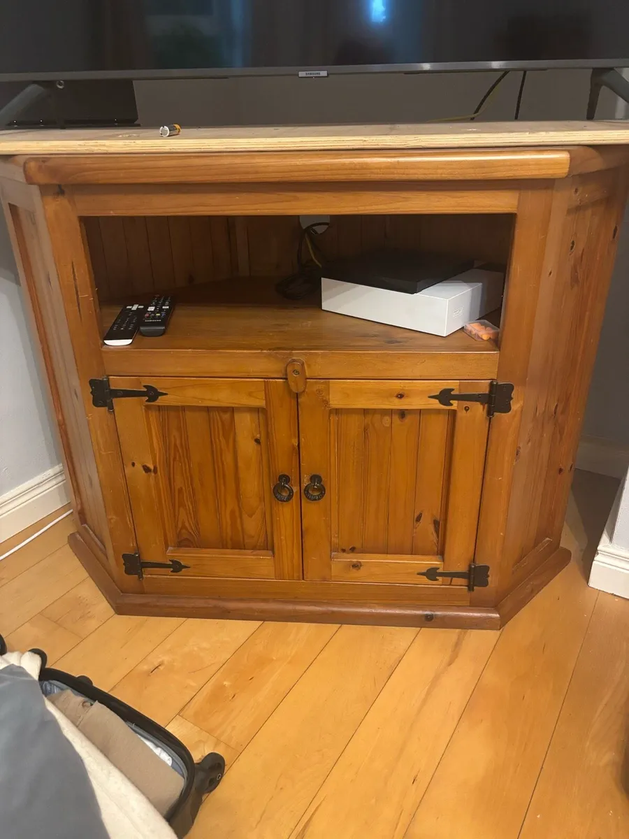 Tv unit solid wooden pine