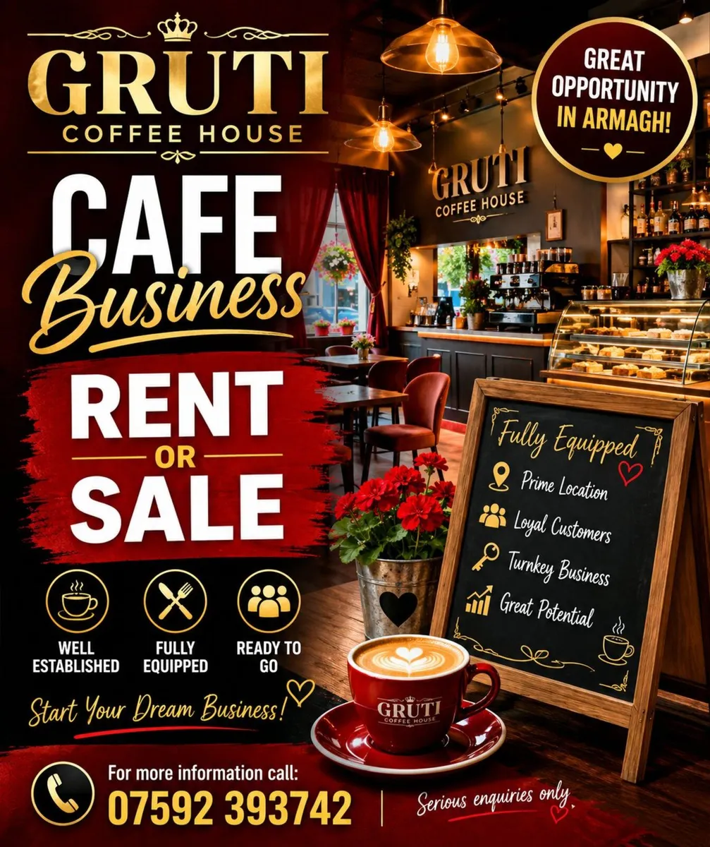 Cafe / Shop business for rent or sale in Armagh - Image 1