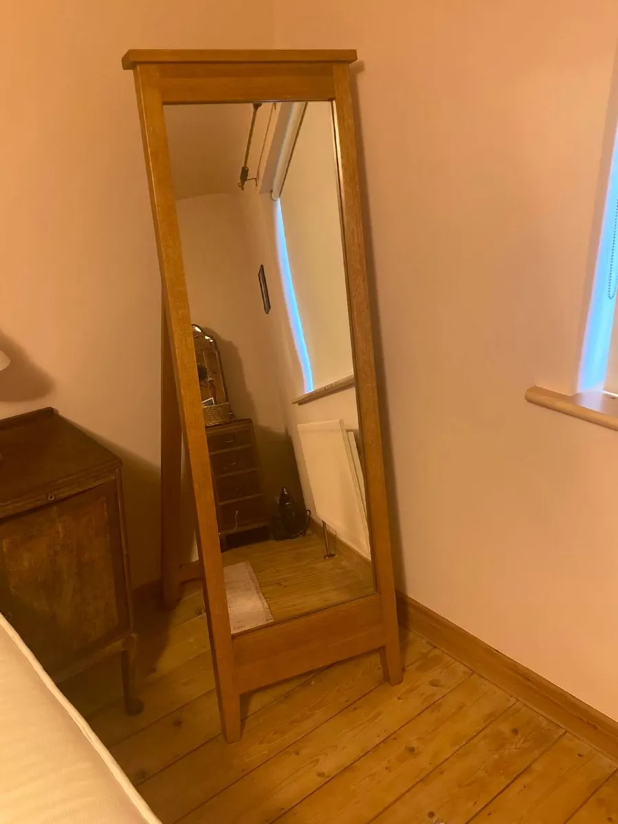 Oak Cheval Freestanding Mirror - Image 1