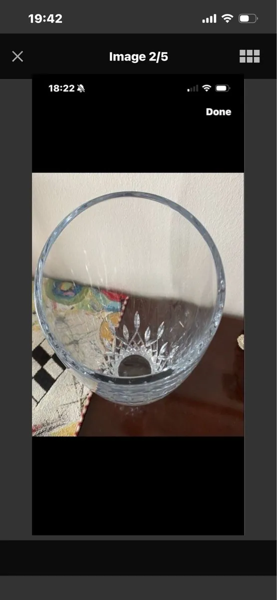 Waterford Crystal Lismore Essence Angular Vase - Image 2
