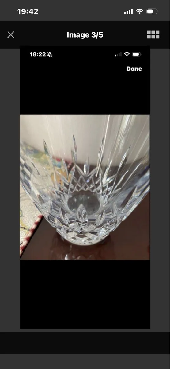 Waterford Crystal Lismore Essence Angular Vase - Image 3