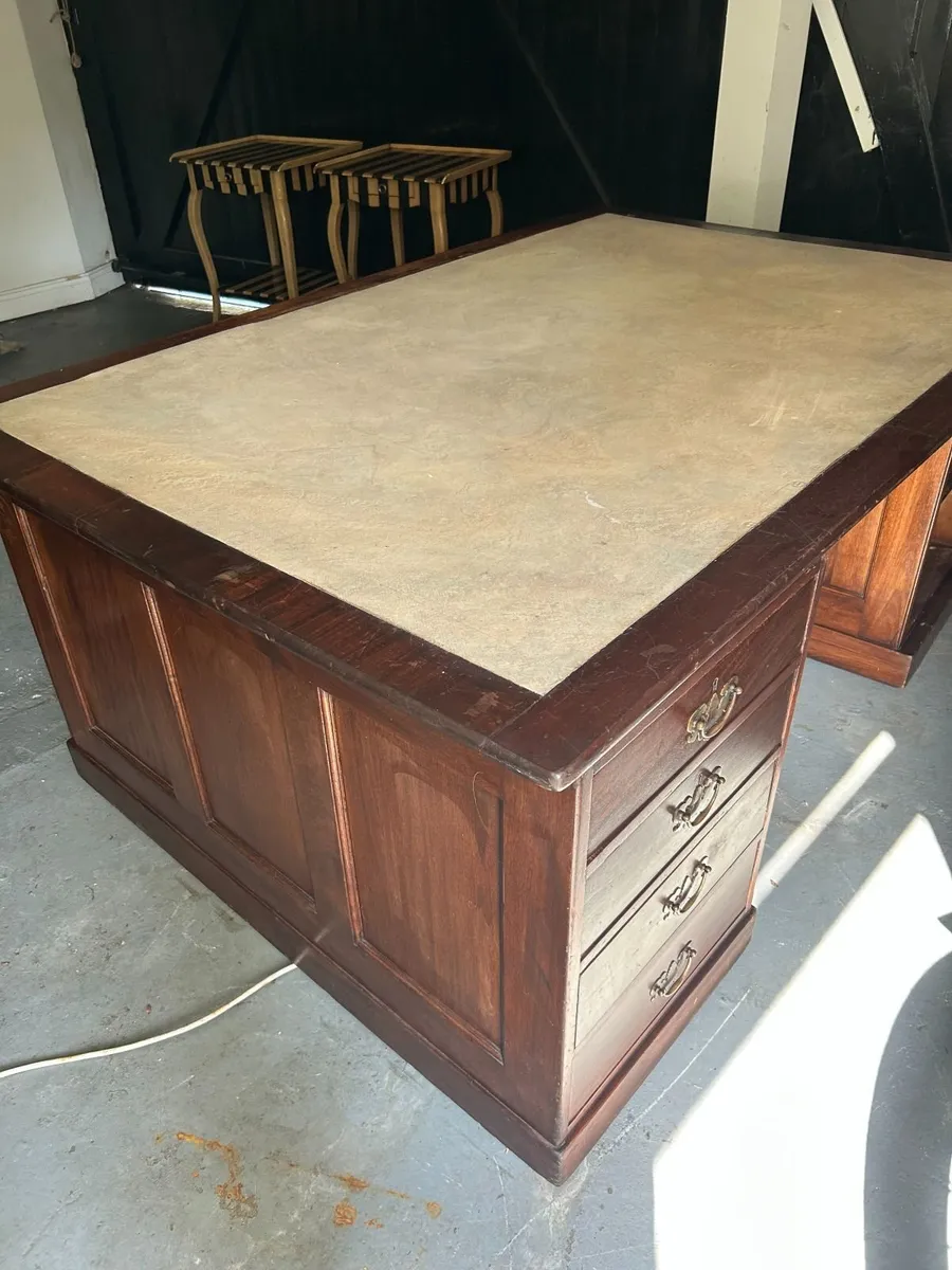 Antique Partners Desk - Image 1