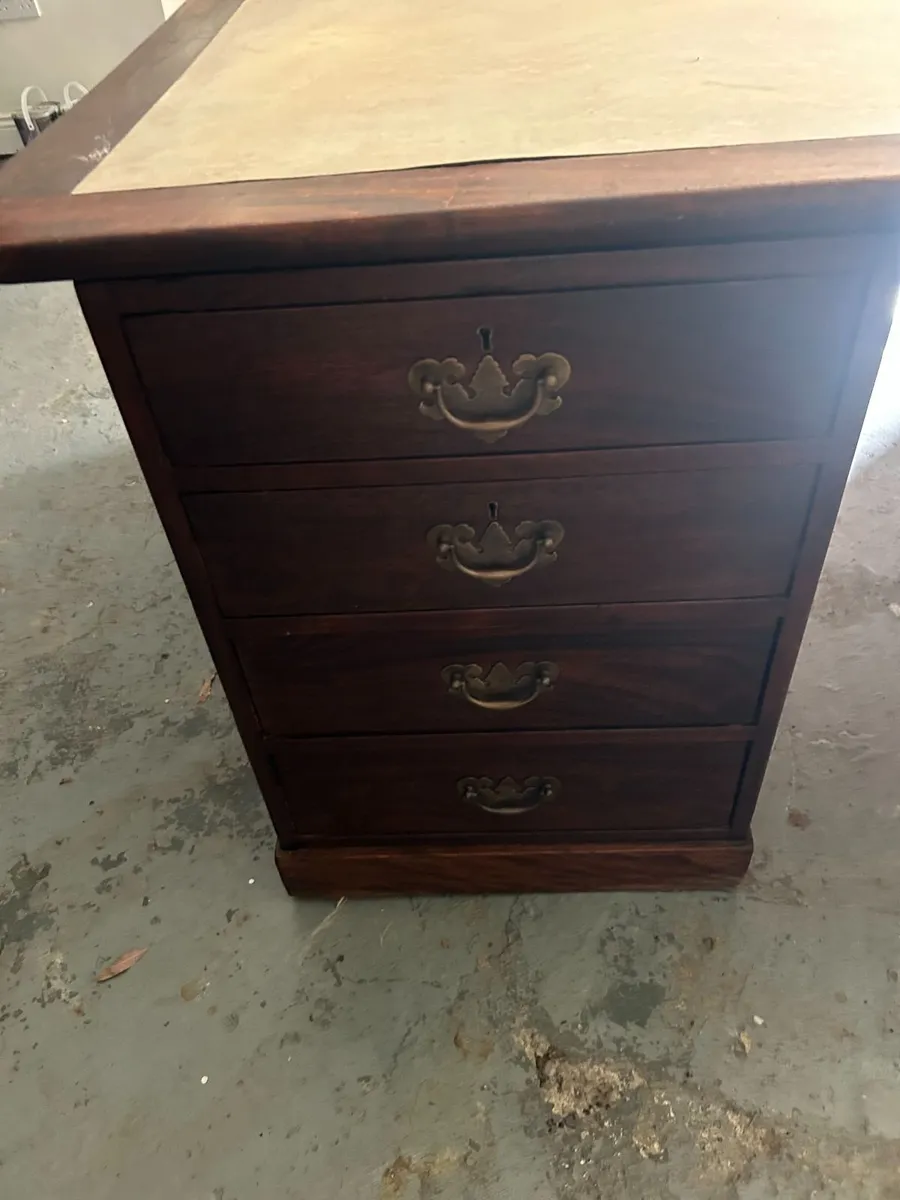 Antique Partners Desk - Image 3