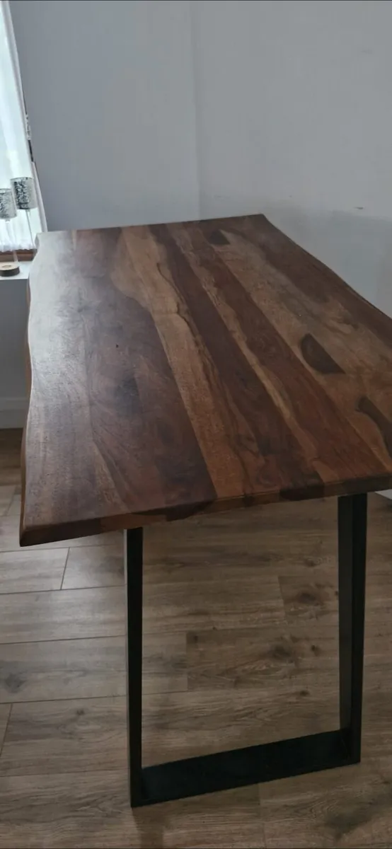 Handcrafted Table & High Stools €500 - Image 2